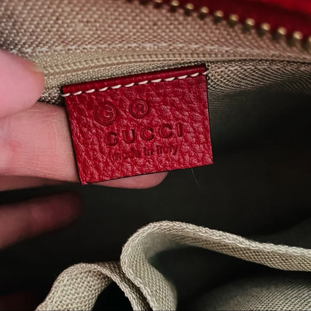 ✨SOLD✨Gucci Small Red GG Bree Tote Crossbody Bag - Picture 10 of 13